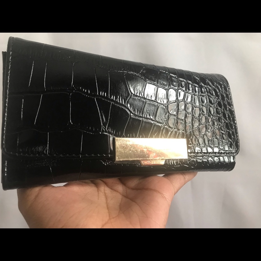 Embossed Patent Leather Wallet